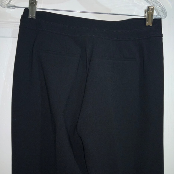 Ann Taylor Petite wide leg trousers Sz 0P side zip cuffed pockets msr - Picture 8 of 11